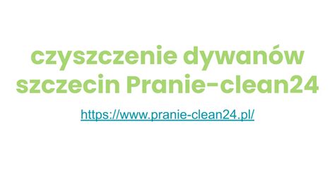 czyszczenie dywanów Szczecin 2022